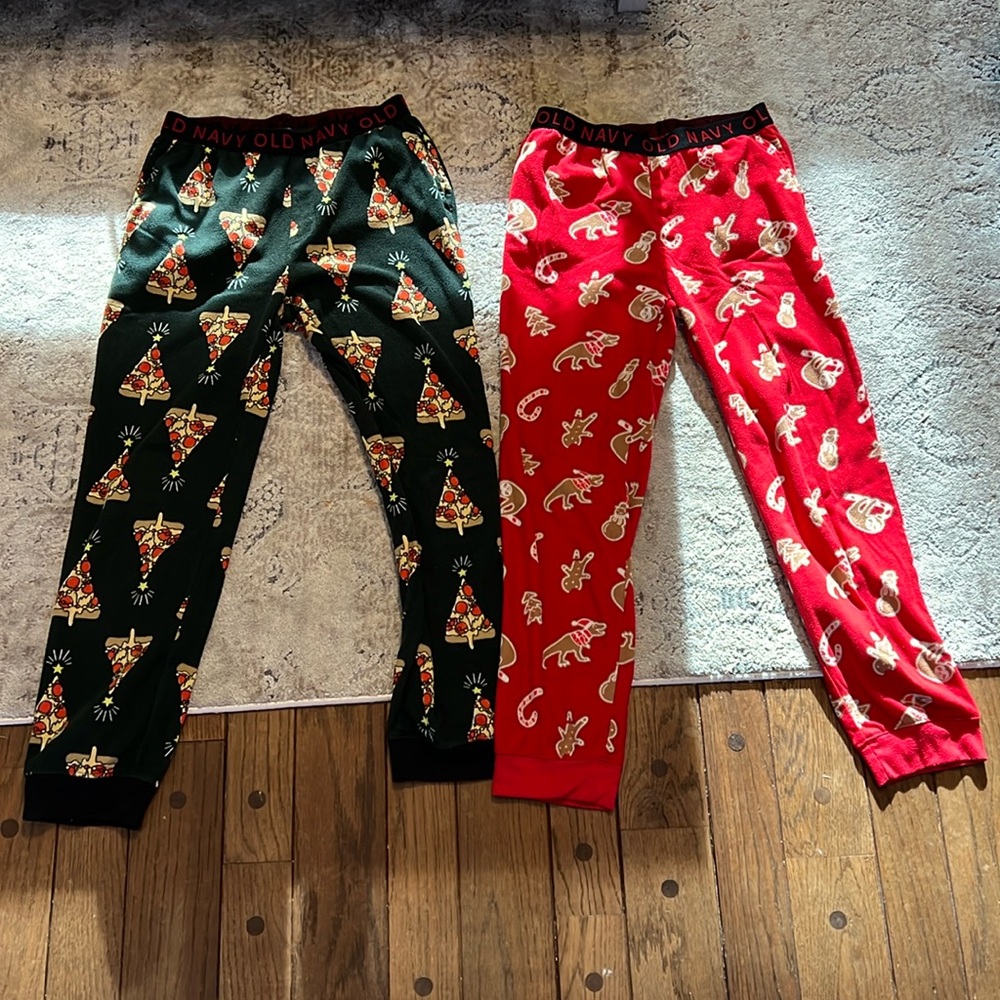 Old Navy Printed Christmas Micro Fleece Pajama Jogger Pants for Boys